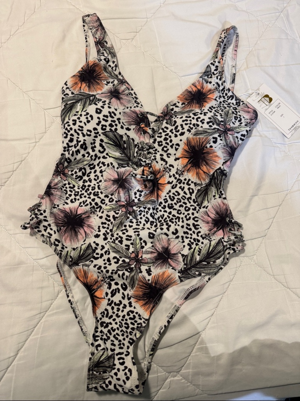 Floral & Leopard One-Piece Swimsuit